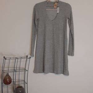 American Eagle Grey Soft & Sexy Plush Longsleeve Dress
